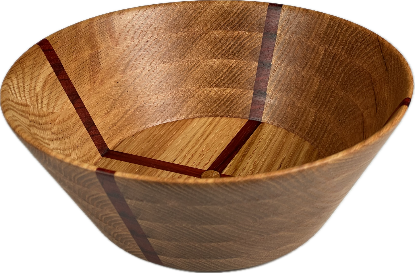 Oak Bowl with Padauk Accents