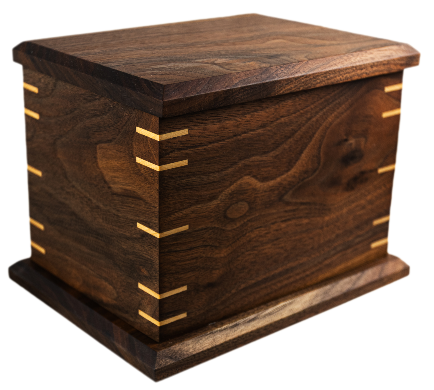 Rectangular Cremation Urn - Black Walnut