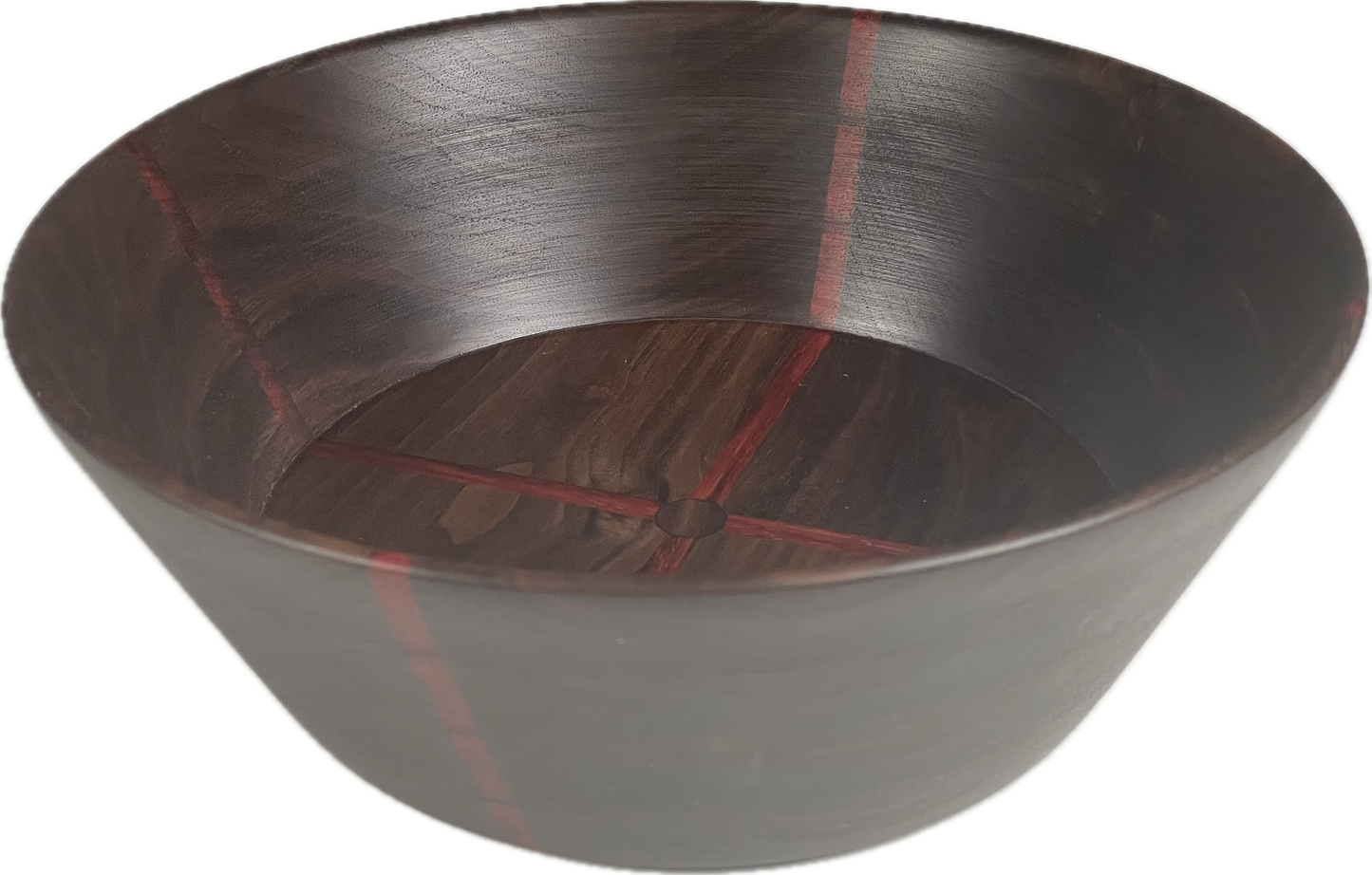 Black Walnut Bowl with Padauk Accents