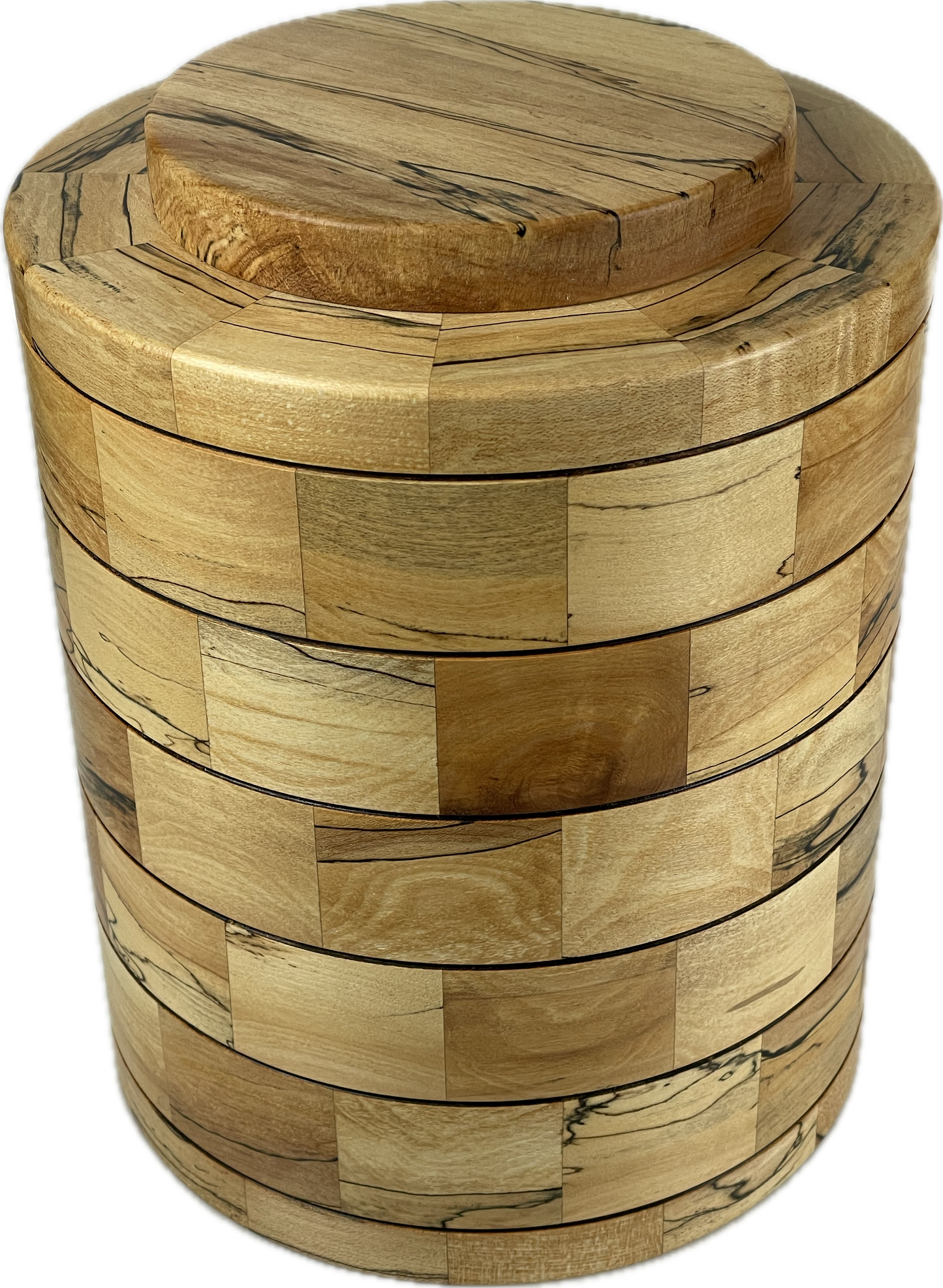Segmented Cremation Urn - Spalted Maple