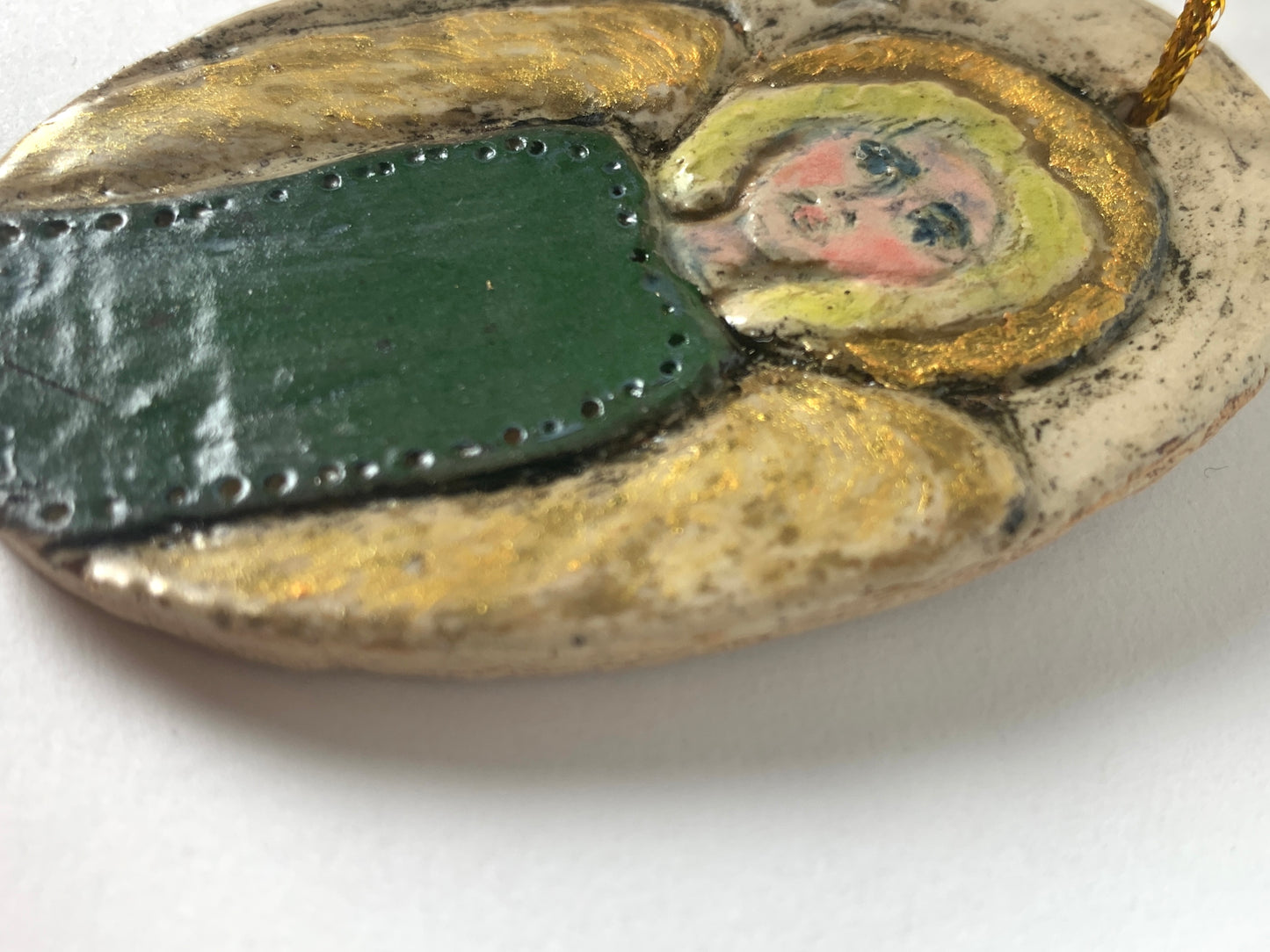 Green Angel Ornament