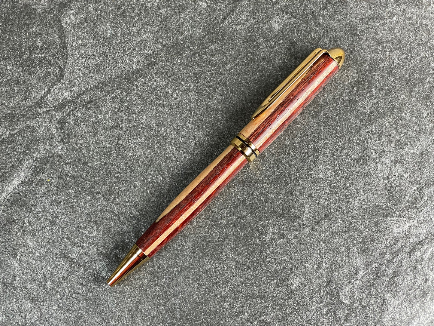 Euro-style Twist Ballpoint Pen - Multi-Wood Laminate
