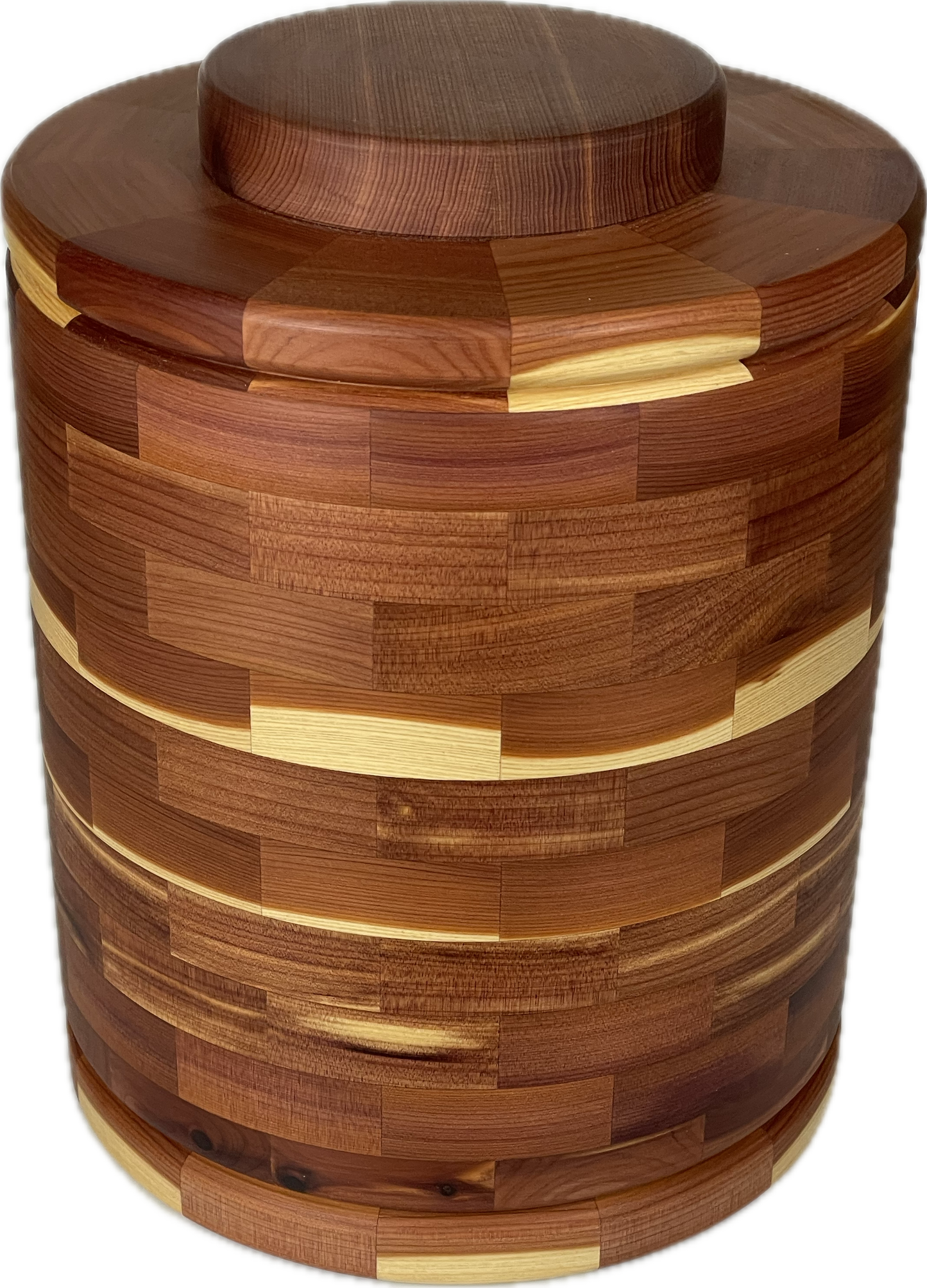 Segmented Cremation Urn - Eastern Red Cedar