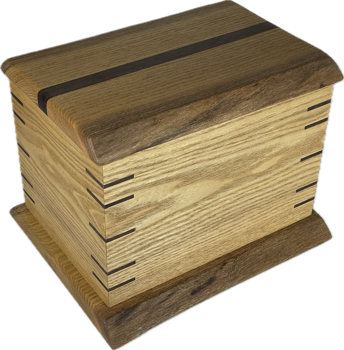 Rectangular Cremation Urn - Sassafras with live edge