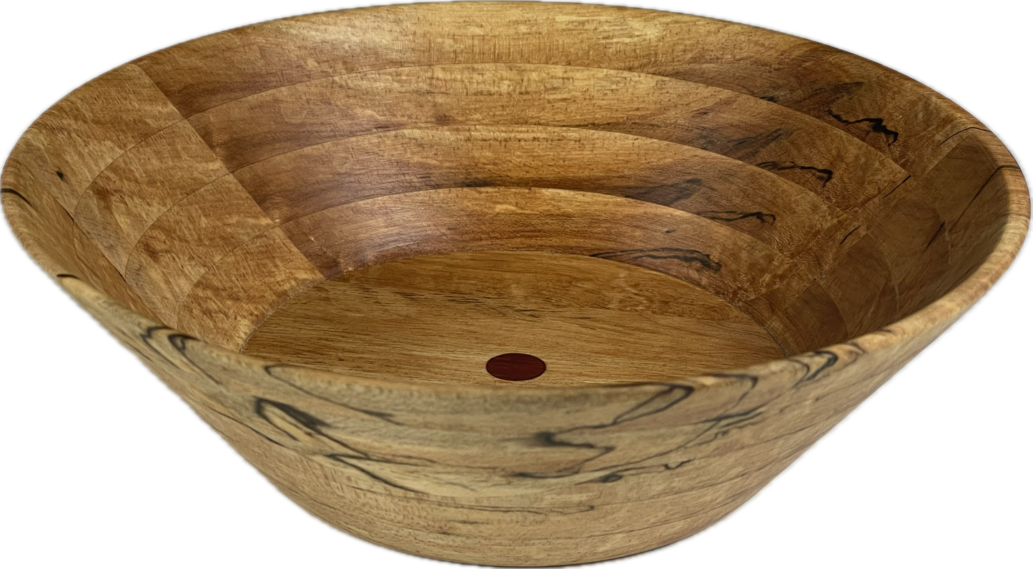 Spalted Maple Bowl with Padauk Accent