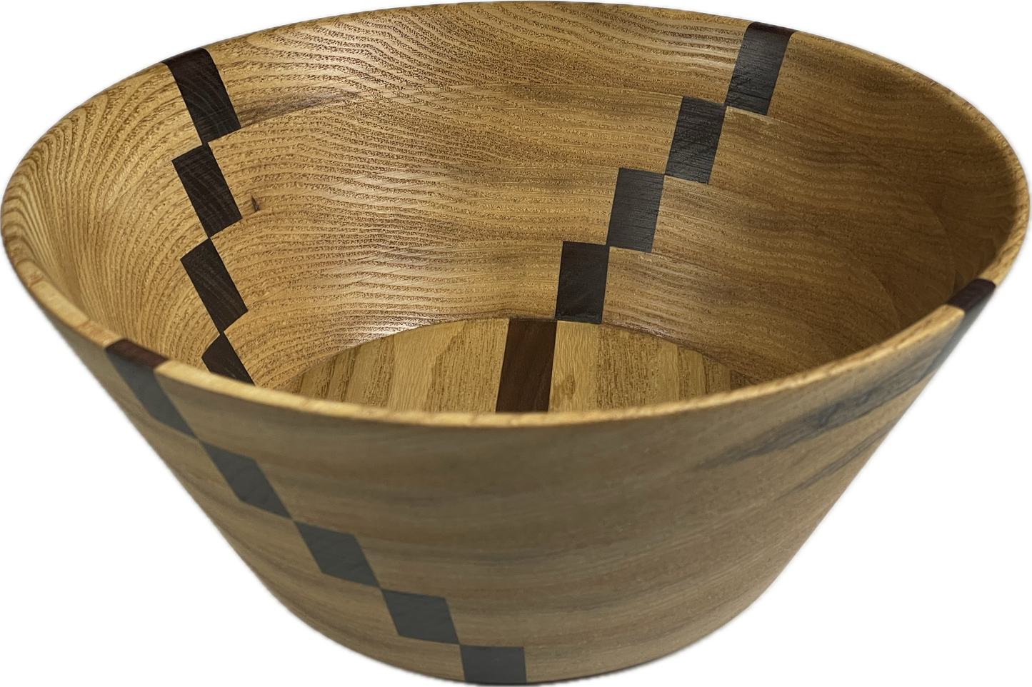 Sassafras Bowl with Black Walnut Spiral Accents