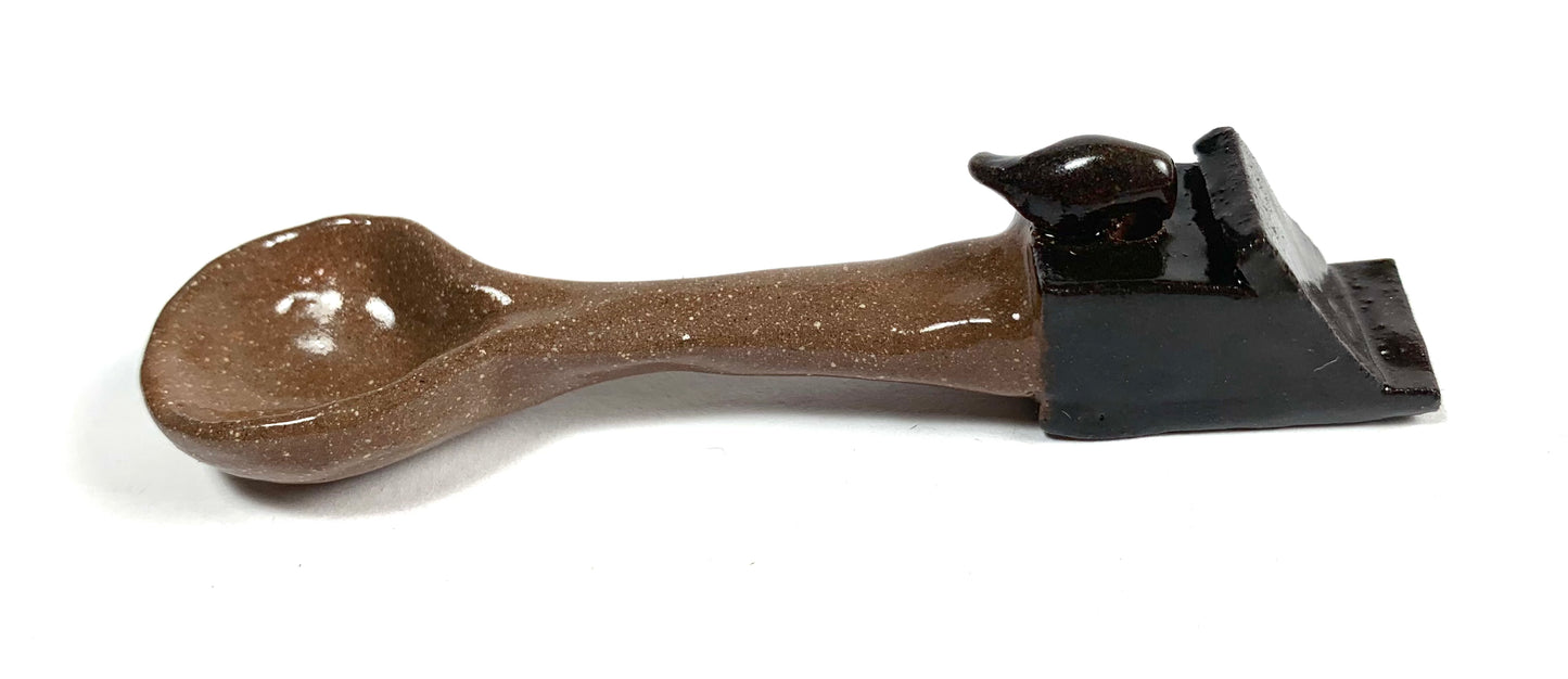 Shed Roof Birdhouse Spoon