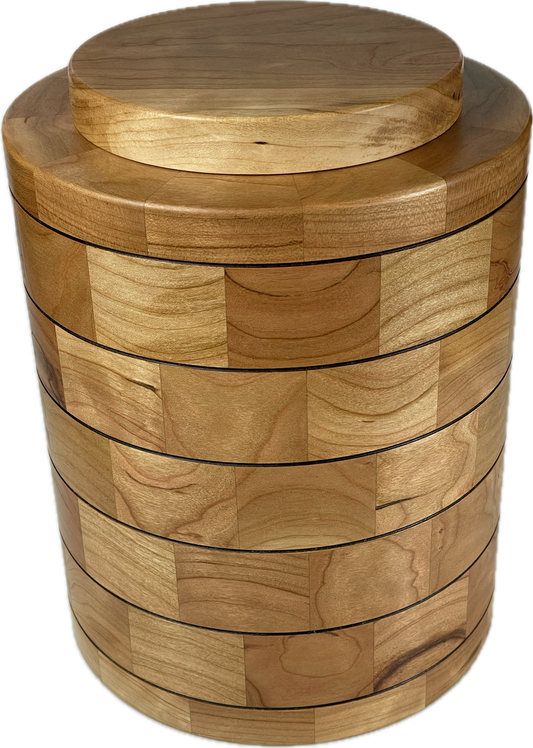 Segmented Cremation Urn - Cherry