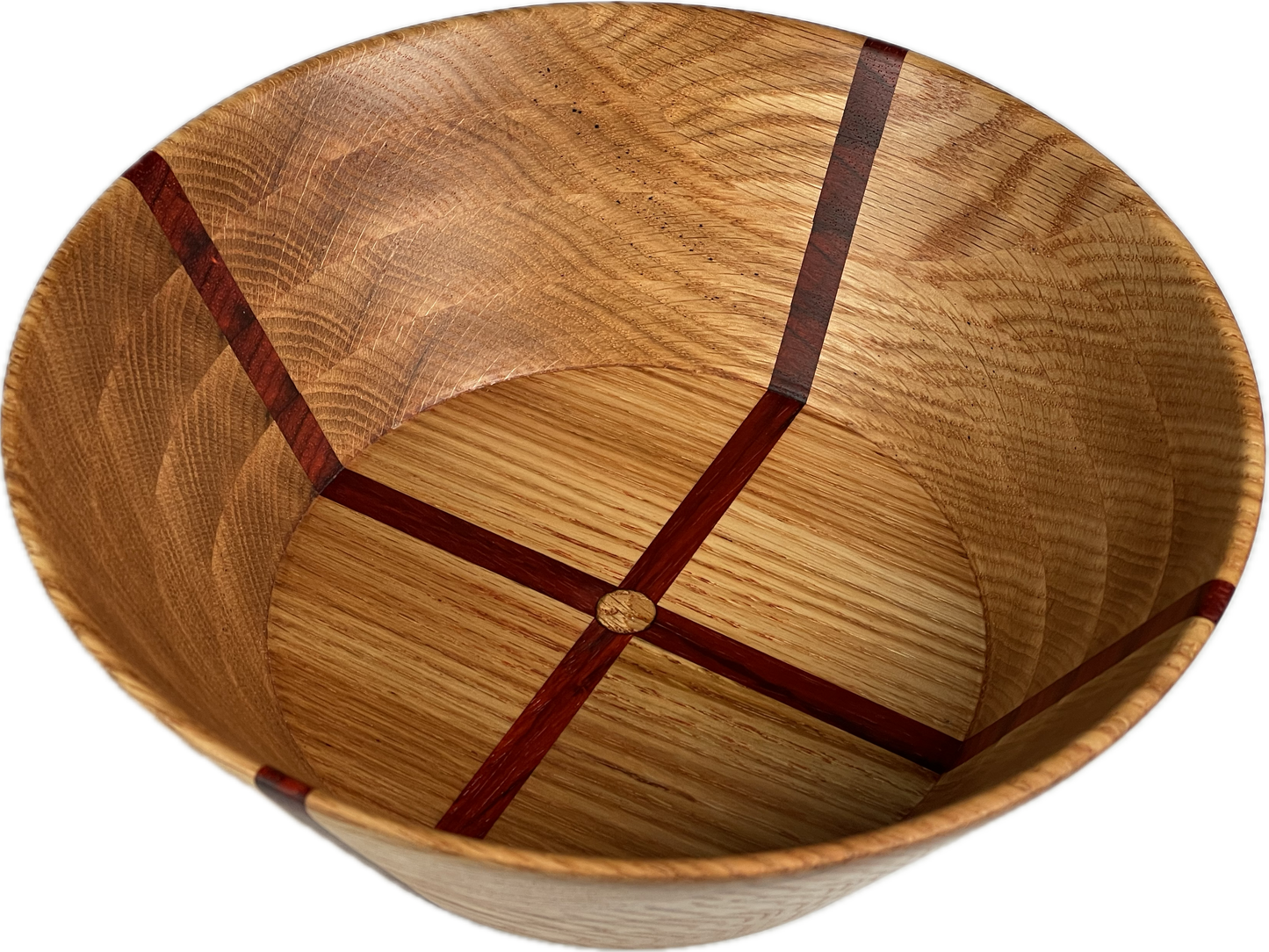 Oak Bowl with Padauk Accents