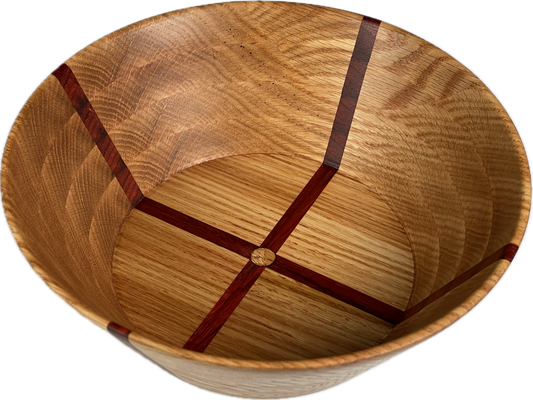 Oak Bowl with Padauk Accents