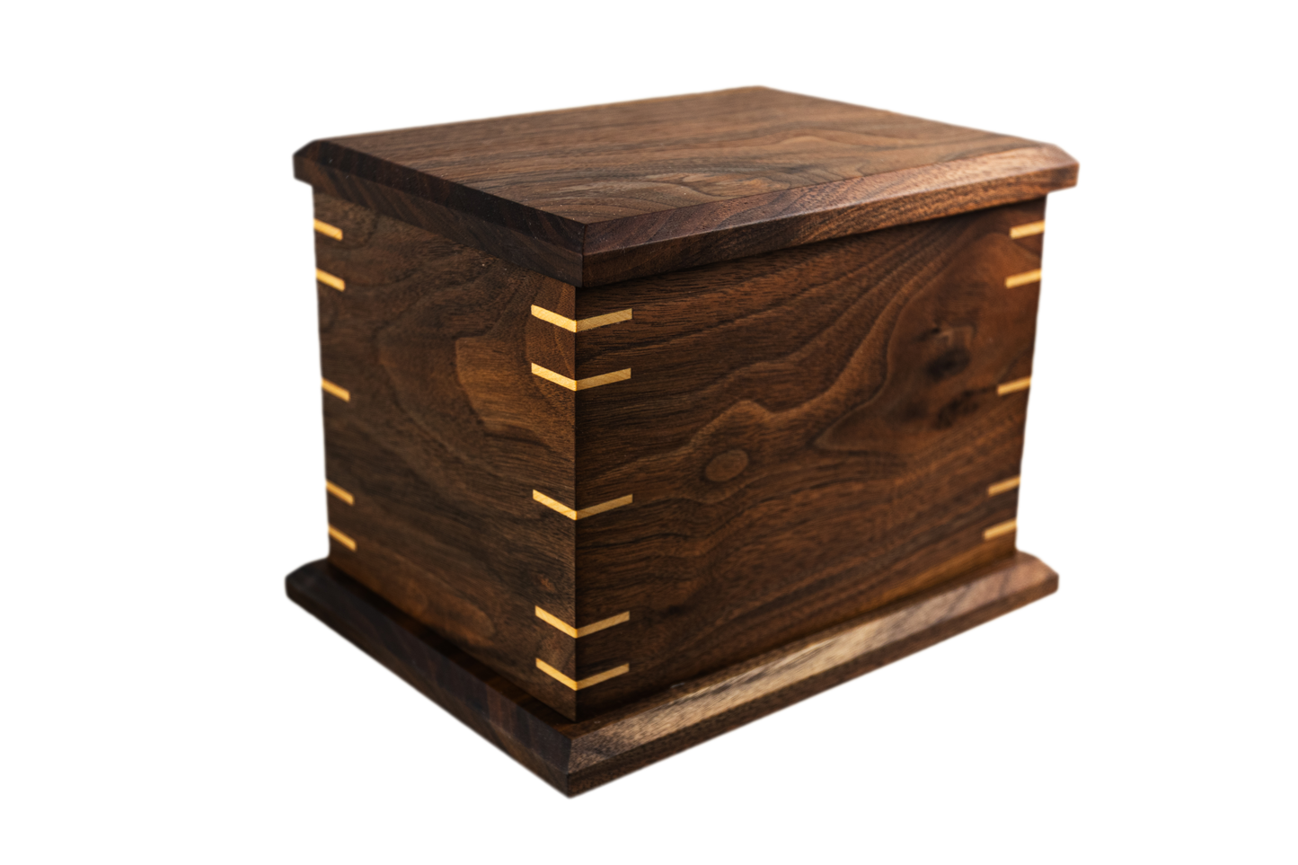 Rectangular Cremation Urn - Black Walnut