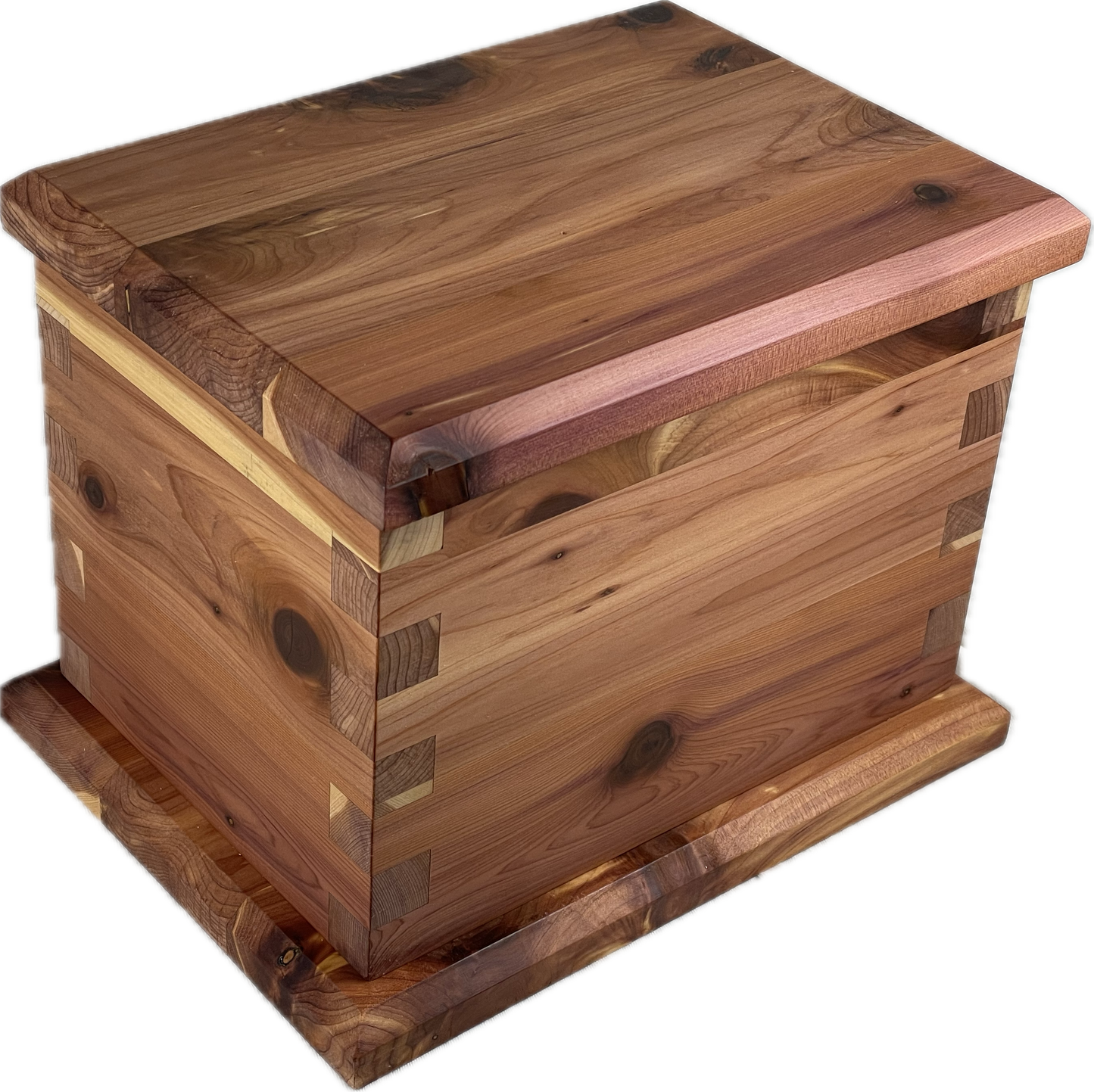 Rectangular Cremation Urn - Cedar