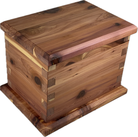 Rectangular Cremation Urn - Cedar