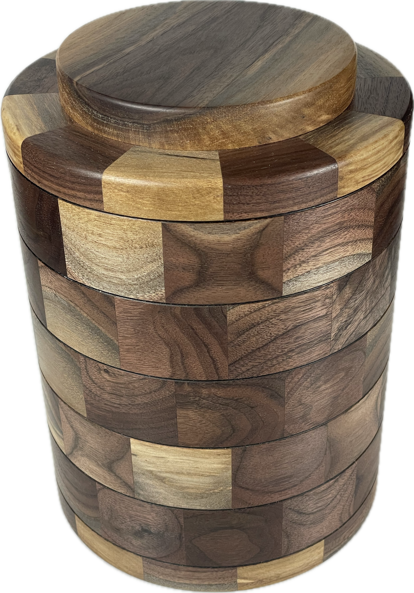 Segmented Cremation Urn - Black Walnut