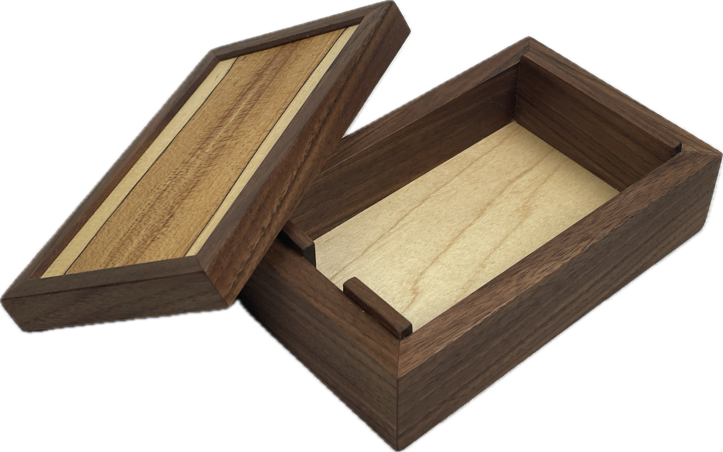 Soul Box - Black Walnut and Maple (small)