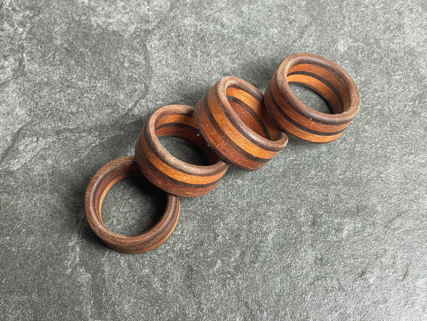 Napkin Rings - Walnut and Maple