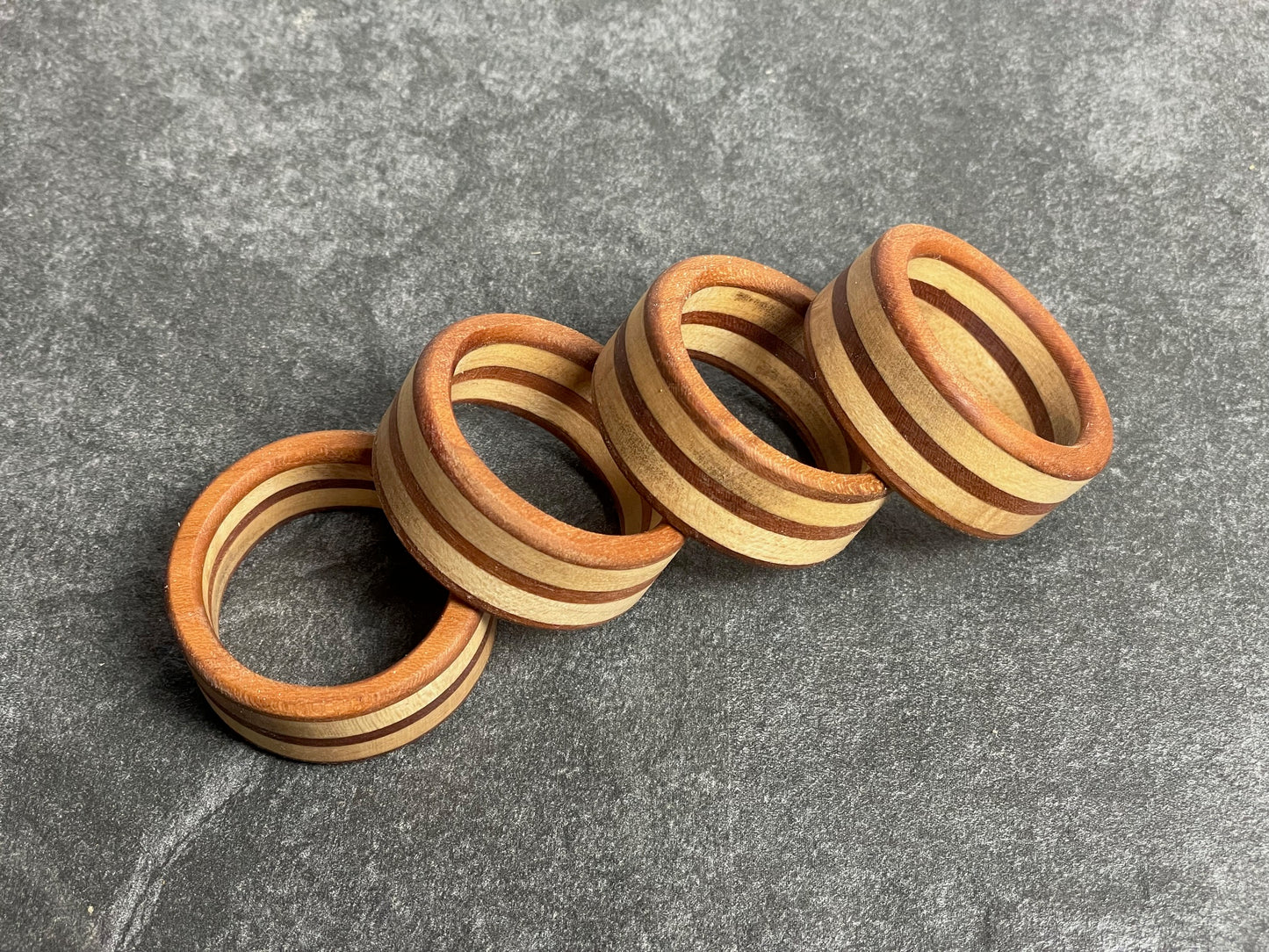 Napkin Rings - Cherry and Maple