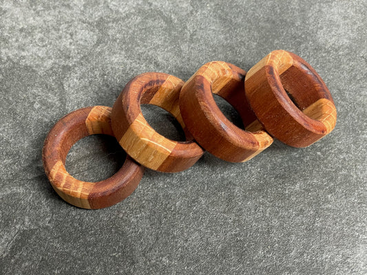 Napkin Rings - Cherry and Oak