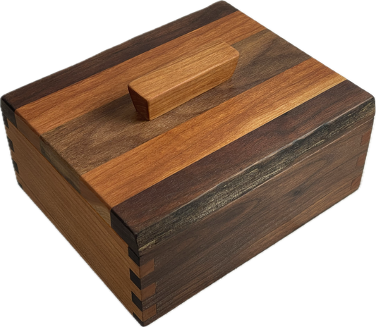 Keepsake Box - Walnut and Cherry with Finger Joints