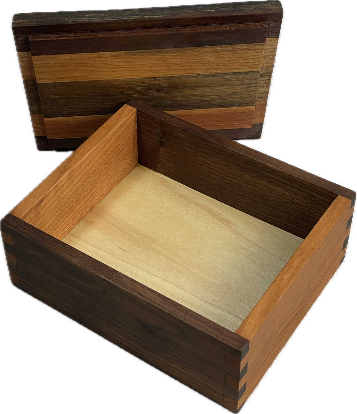 Keepsake Box - Walnut and Cherry with Finger Joints