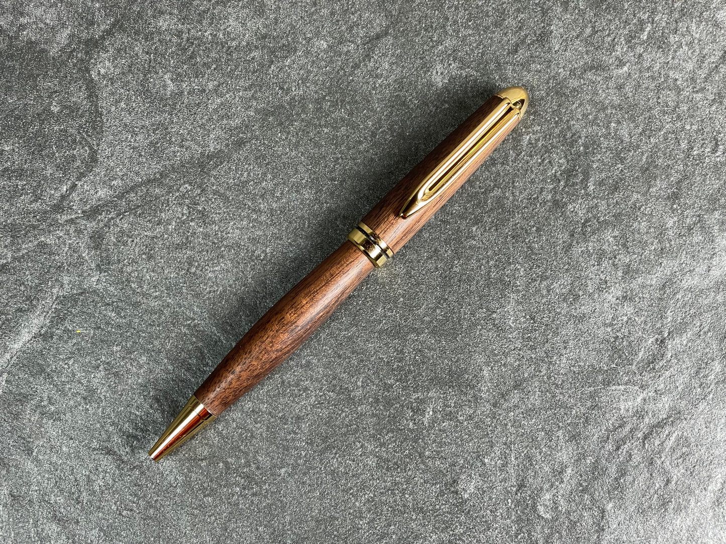 Euro-style Twist Ballpoint Pen - Black Walnut