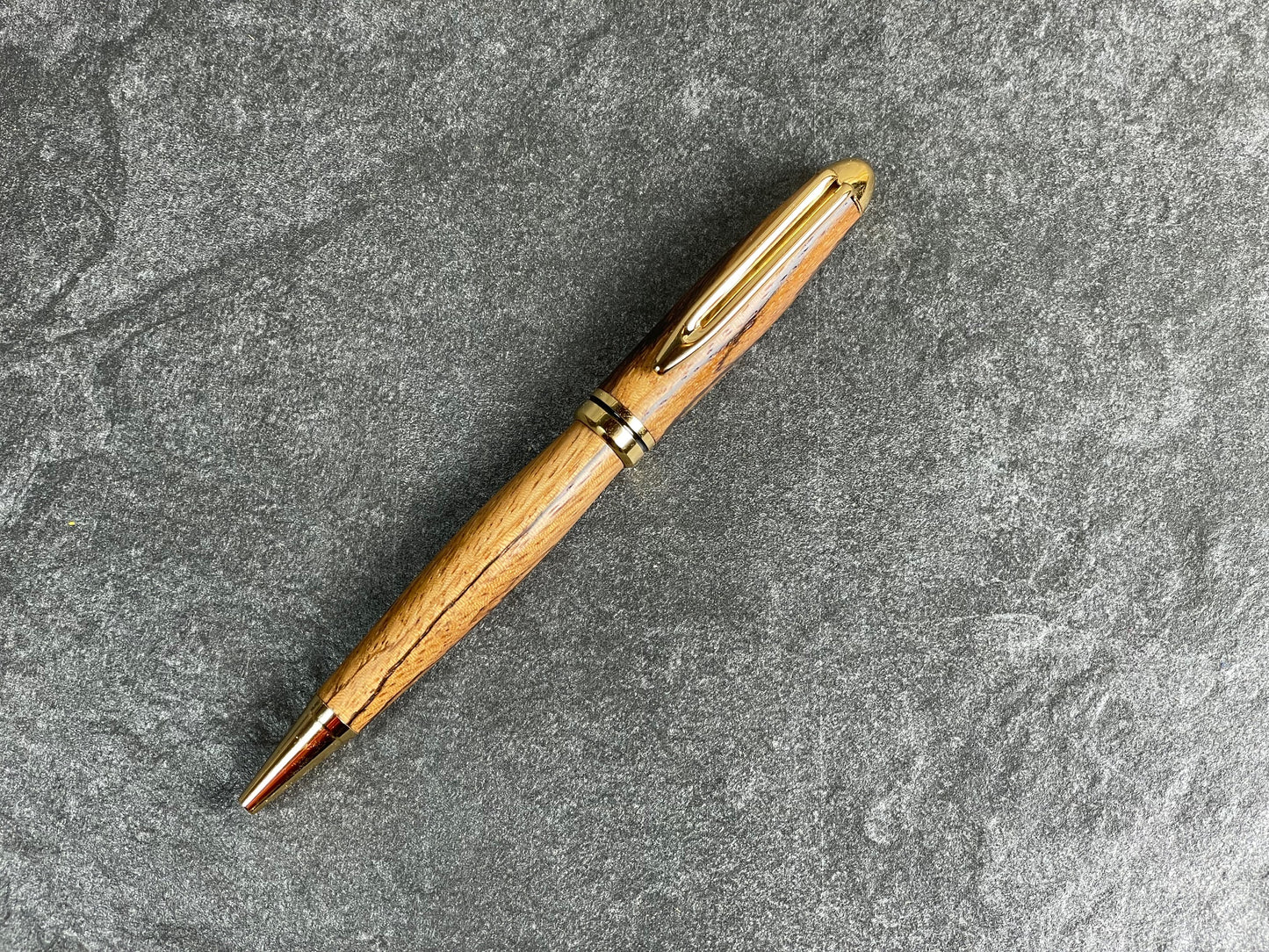 Euro-style Twist Ballpoint Pen - Zebrawood