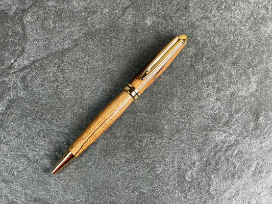 Euro-style Twist Ballpoint Pen - Zebrawood