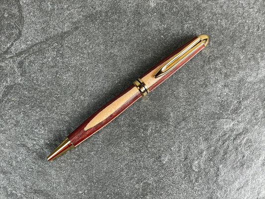 Euro-style Twist Ballpoint Pen - Multi-Wood Laminate