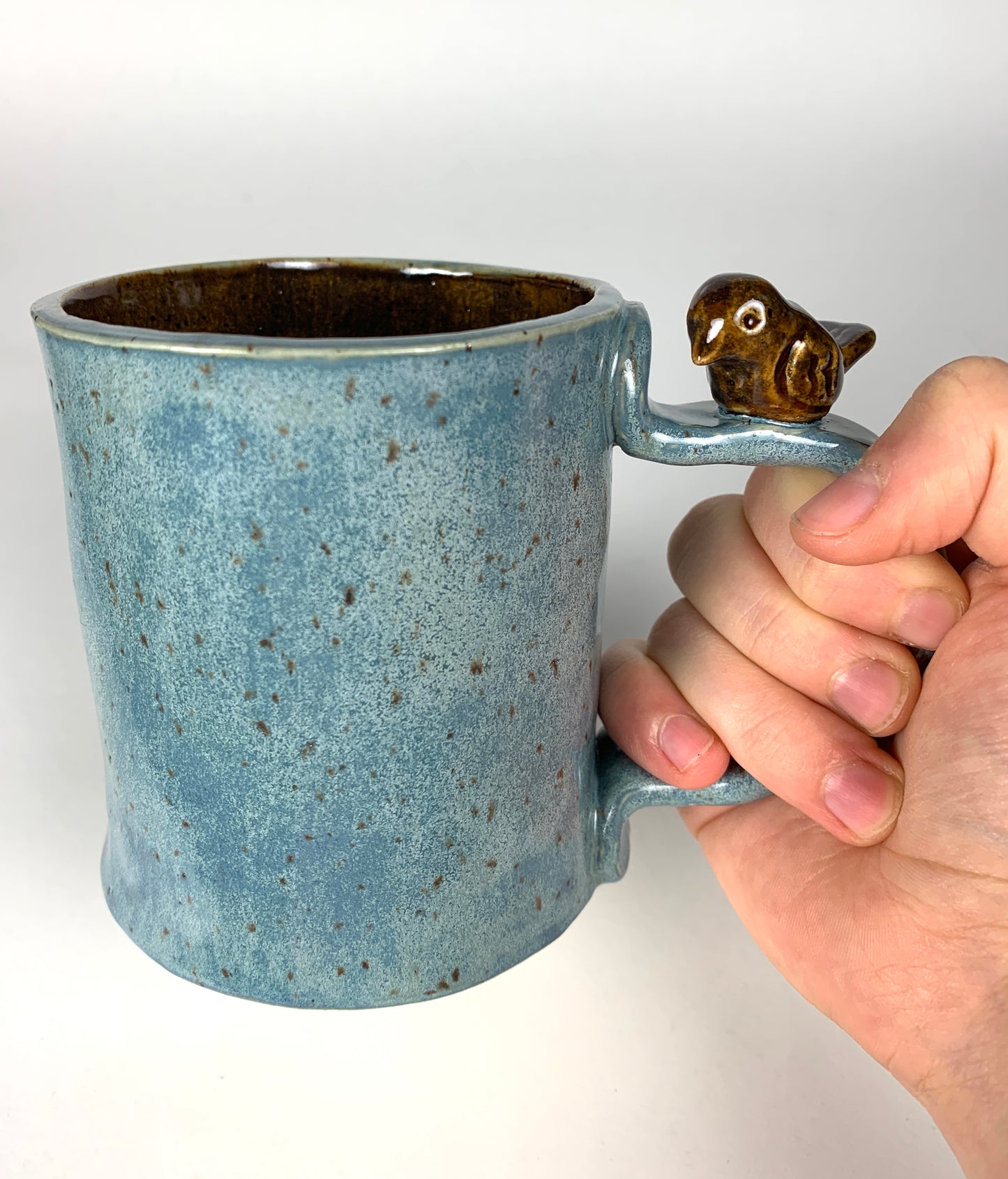 Teal Bird Mug