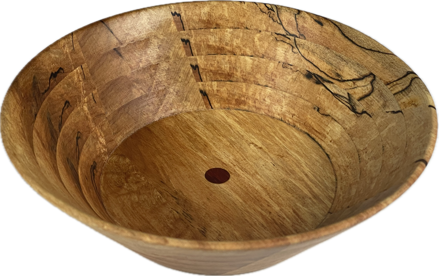 Spalted Maple  Bowl with Padauk Accent