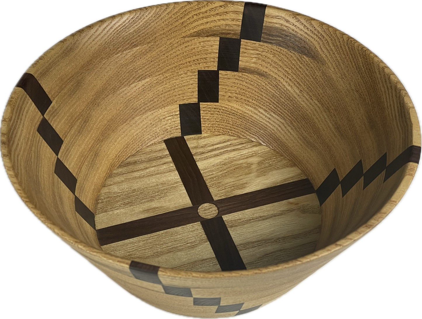 Sassafras Bowl with Black Walnut Spiral Accents