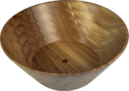 Large Sweet Gum Bowl with Padauk Accent