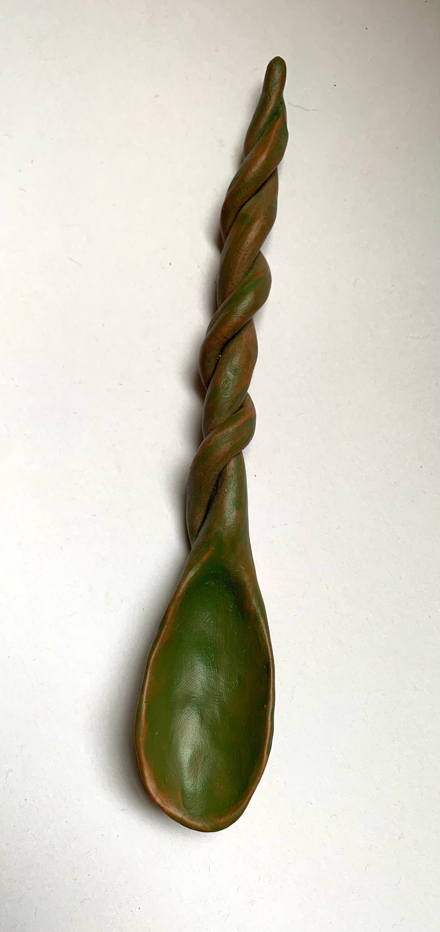 Twisted Green Spoon