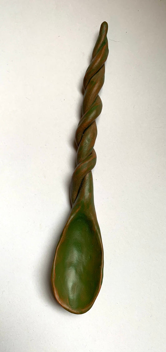 Twisted Green Spoon