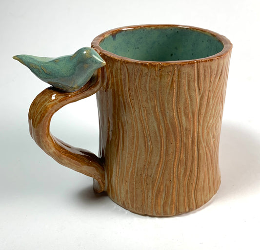 Turquoise Bird Mug