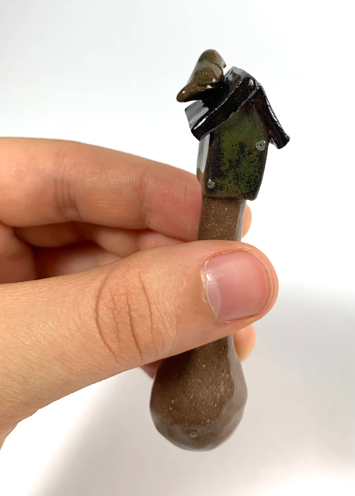 Green Birdhouse Spoon
